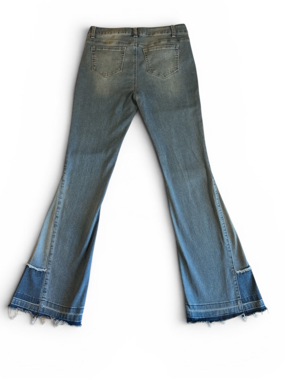 Hippie Girl Jeans Size 16 Blue Denim High Rise Flare Girls Jeans - Picture 2 of 6